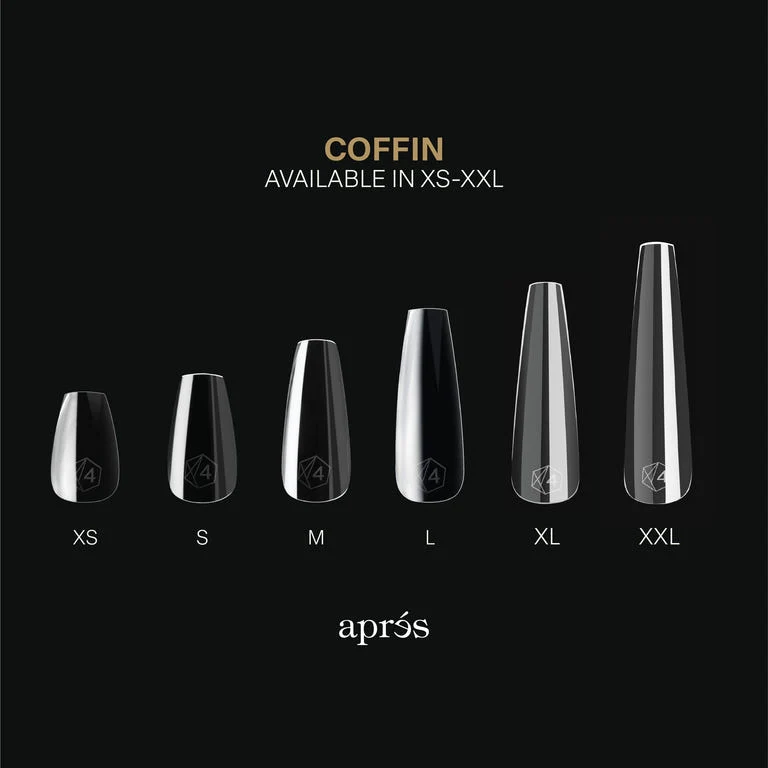 Apres Gel X™ Box of 280pcs / 210pcs Sculpted Coffin Tips Mini - Image 4