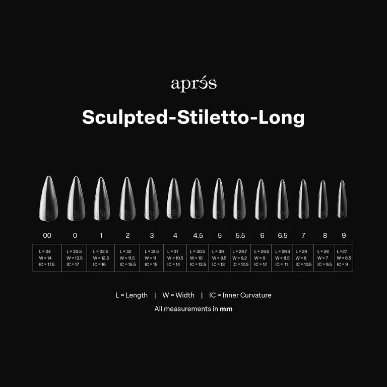 Apres Gel X™ Box of 280pcs / 210pcs Sculpted Stiletto Tips Mini - Image 16