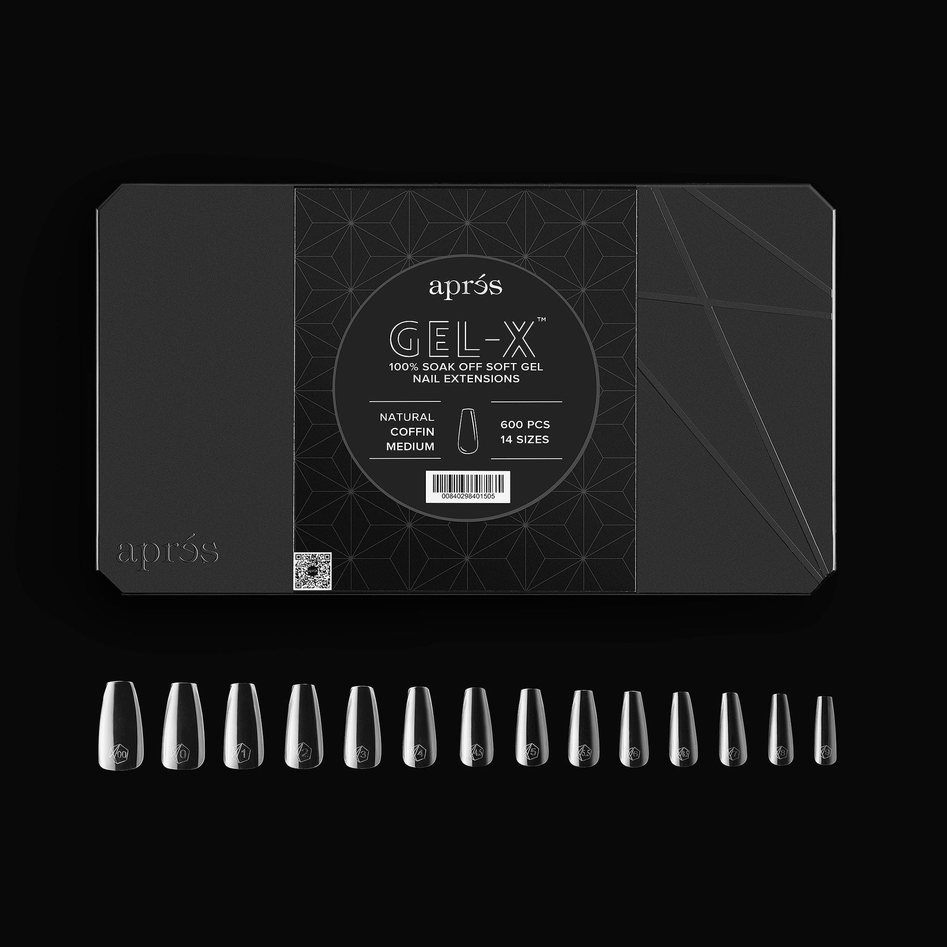 Apres Gel X™ Box of 600pcs 2.0 Natural Coffin Tips - Image 10