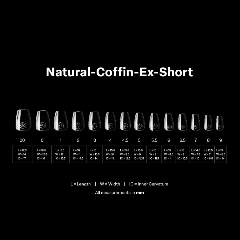 Apres Gel X™ Box of 600pcs 2.0 Natural Coffin Tips - Image 4