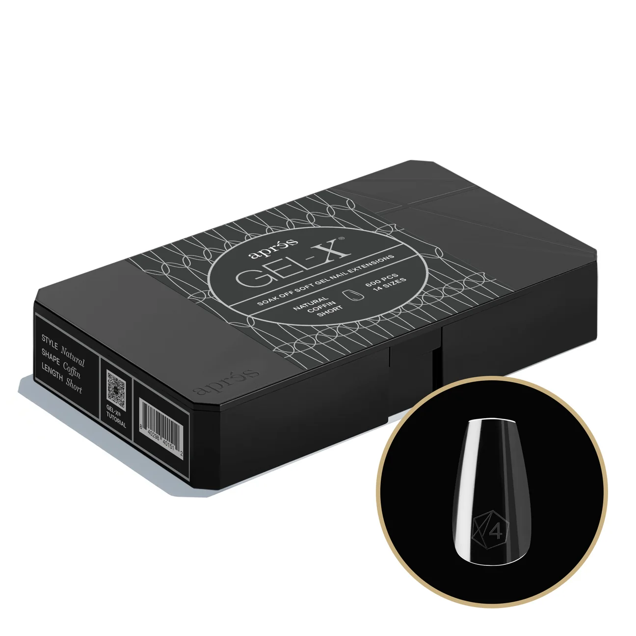 Apres Gel X™ Box of 600pcs 2.0 Natural Coffin Tips - Image 7
