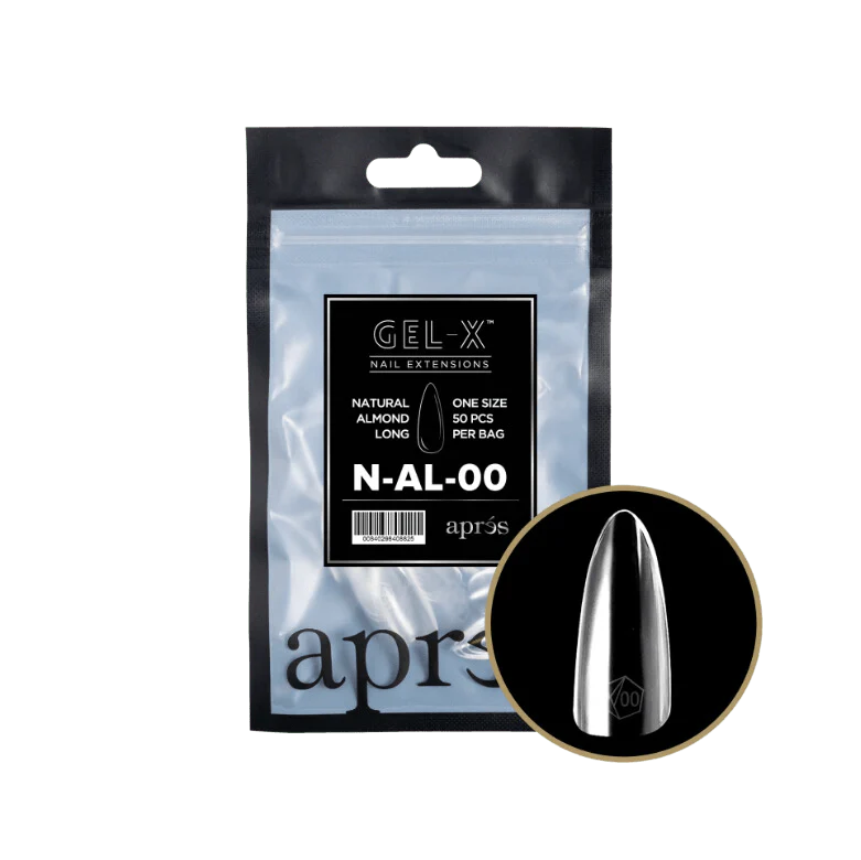 Apres Gel X™ Refill Bags (50pcs) Natural Almond Long Tips - Image 2