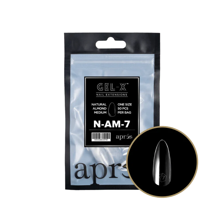 Apres Gel X™ Refill Bags (50pcs) Natural Almond Medium Tips - Image 12