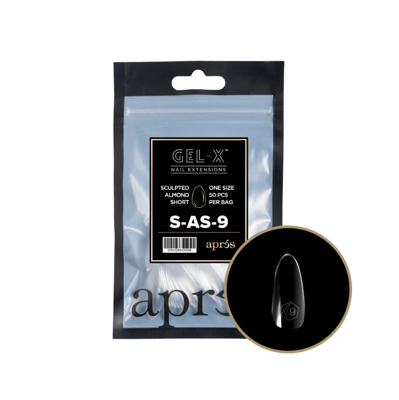 Apres Gel X™ Refill Bags (50pcs) Sculpted Almond Short Tips - Image 14