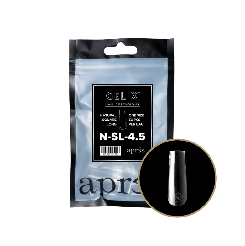 Apres Refill Bags (50pcs) Natural Square Long Tips - Image 7