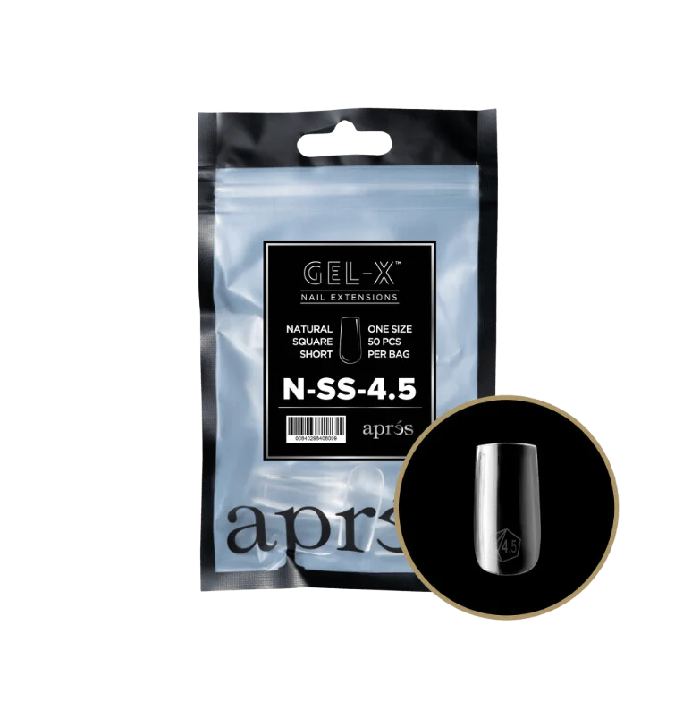Apres Refill Bags (50pcs) Natural Square Short Tips - Image 7
