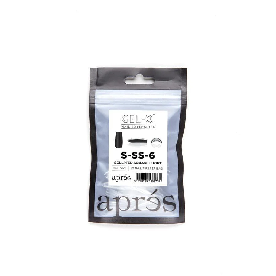 Apres Refill Bags (50pcs) Sculpted Square Short Tips - Image 18