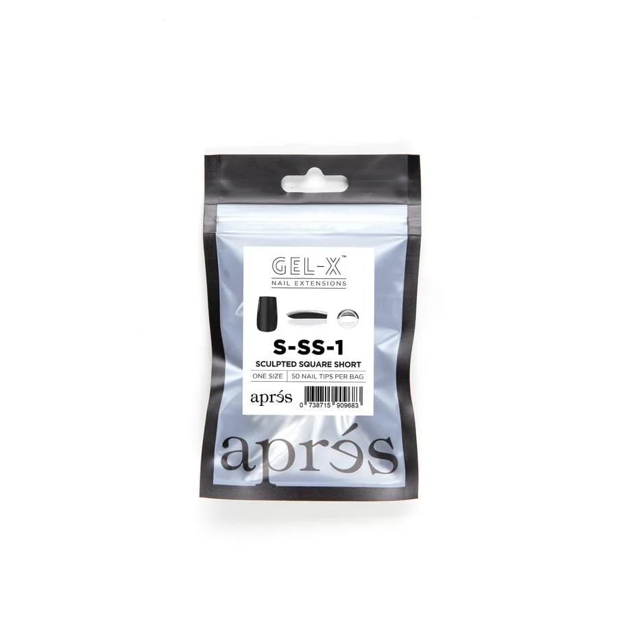 Apres Refill Bags (50pcs) Sculpted Square Short Tips - Image 3