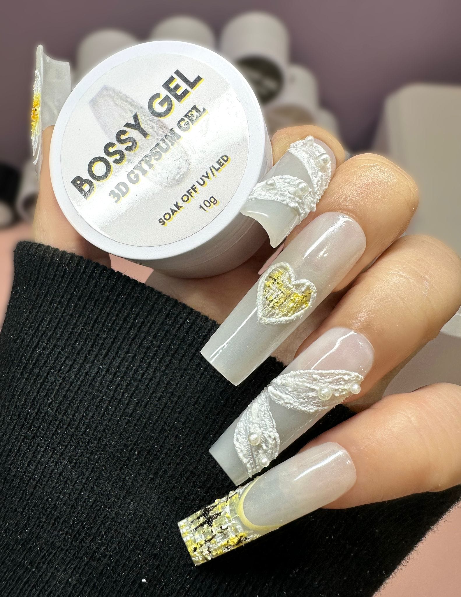 Bossy 3D Gypsum Gel 10g 19 Night Black - Image 4