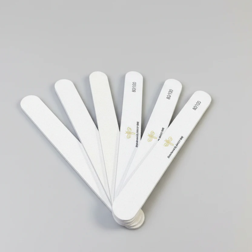 Bossy Bee Nail File Regular White (Thick foam) - Image 2