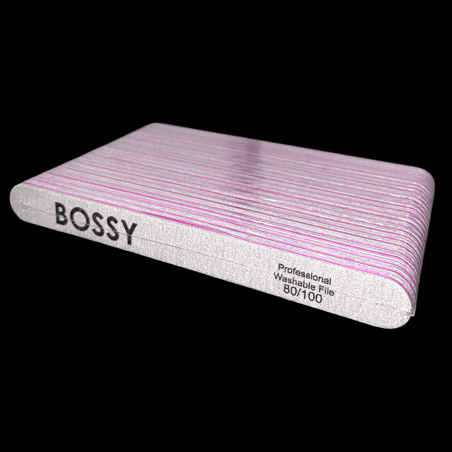 BOSSY Washable File Regular (Oval) ZEBRA (80/100) - Image 2