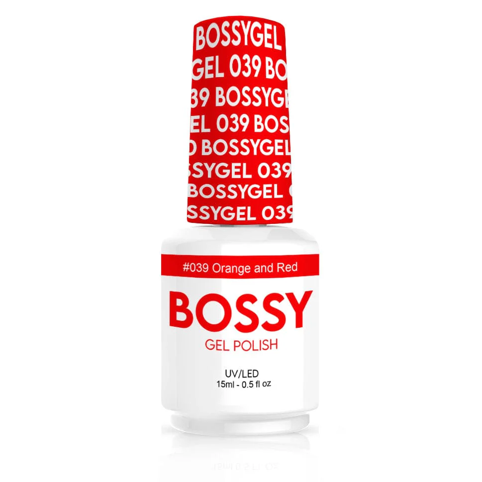 Bossy Gel Polish BS 039 Orange & Red