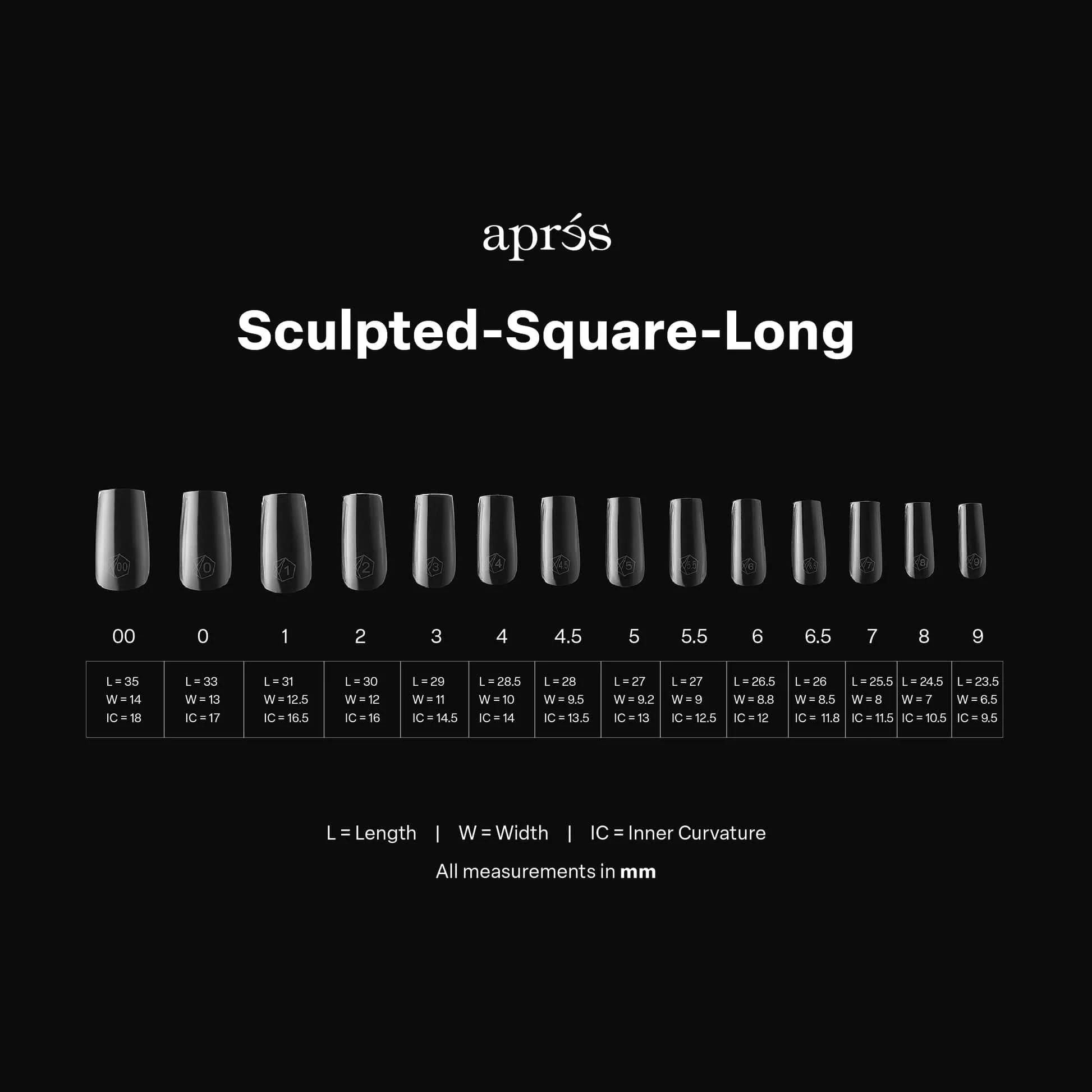 Apres Gel X™ Box of 600pcs / 420pcs 2.0 Sculpted Square Tips - Image 8