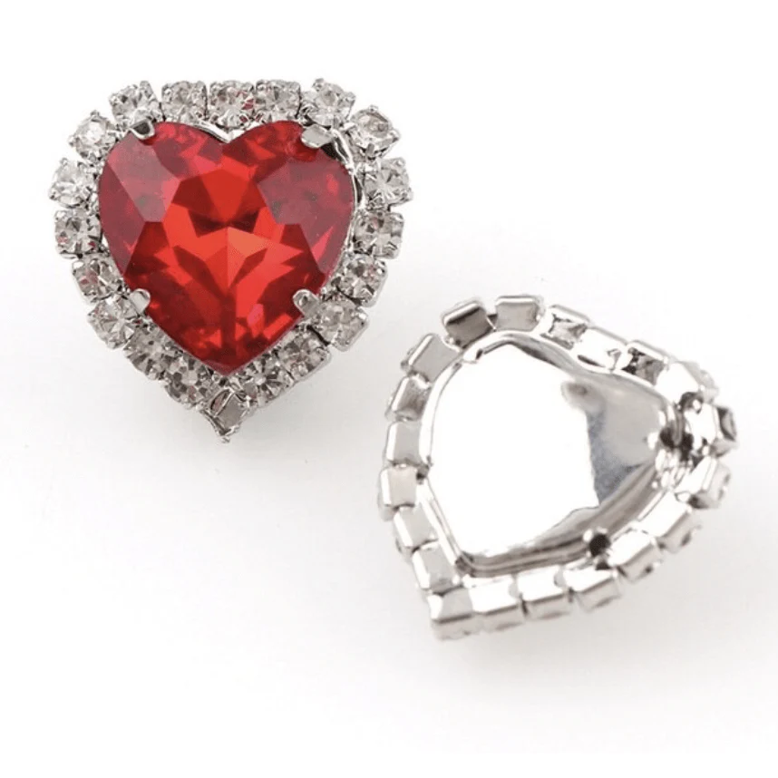 JNBS Heart-shaped Flatback Rhinestone (Bag of 10pcs) - Image 11