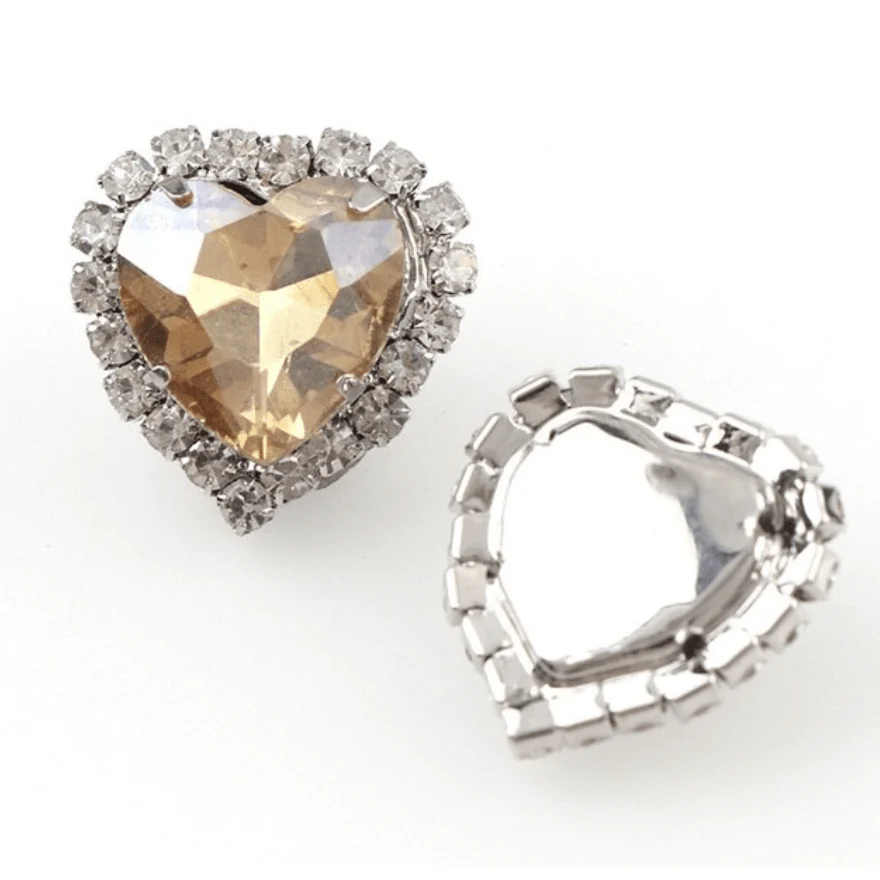 JNBS Heart-shaped Flatback Rhinestone (Bag of 10pcs) - Image 14