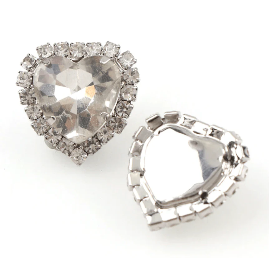 JNBS Heart-shaped Flatback Rhinestone (Bag of 10pcs) - Image 3