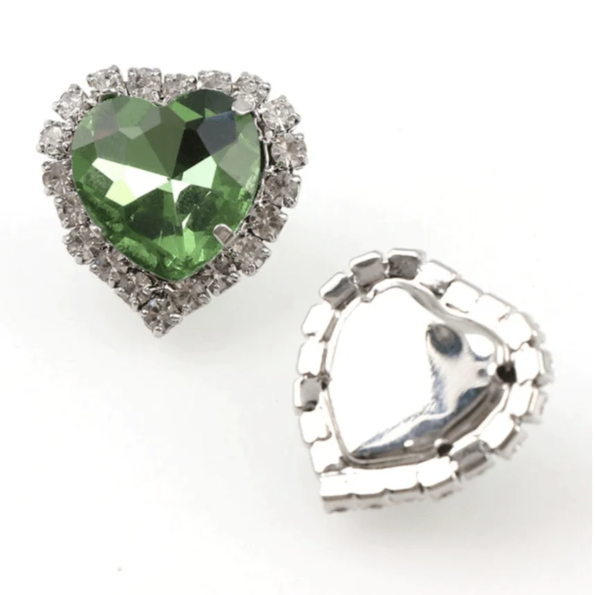 JNBS Heart-shaped Flatback Rhinestone (Bag of 10pcs) - Image 6