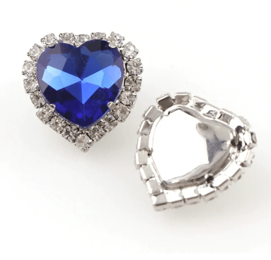 JNBS Heart-shaped Flatback Rhinestone (Bag of 10pcs) - Image 9