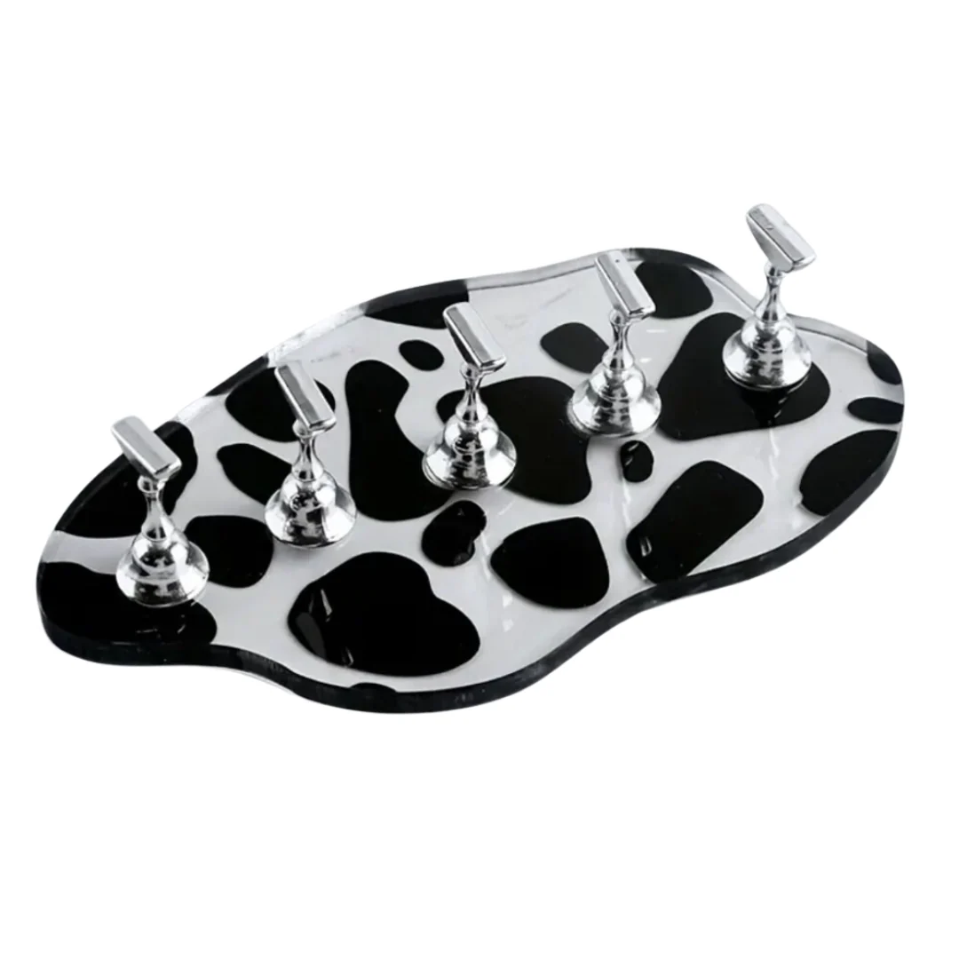 JNBS Magnetic Press On Tip Holder Display Stand Silver 7942