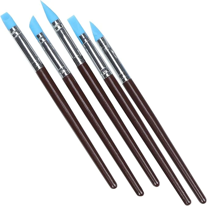 JNBS Nail Brush Set Silicone Pen Tool (5pcs) - Image 4