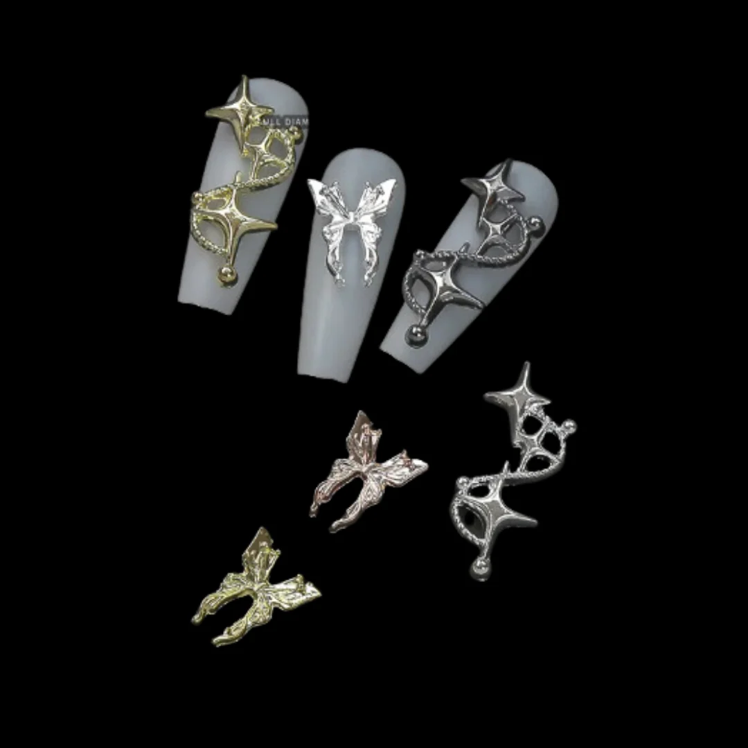 JNBS Nail Charm Alloy Star Awn 7359 (12pcs) - Image 3