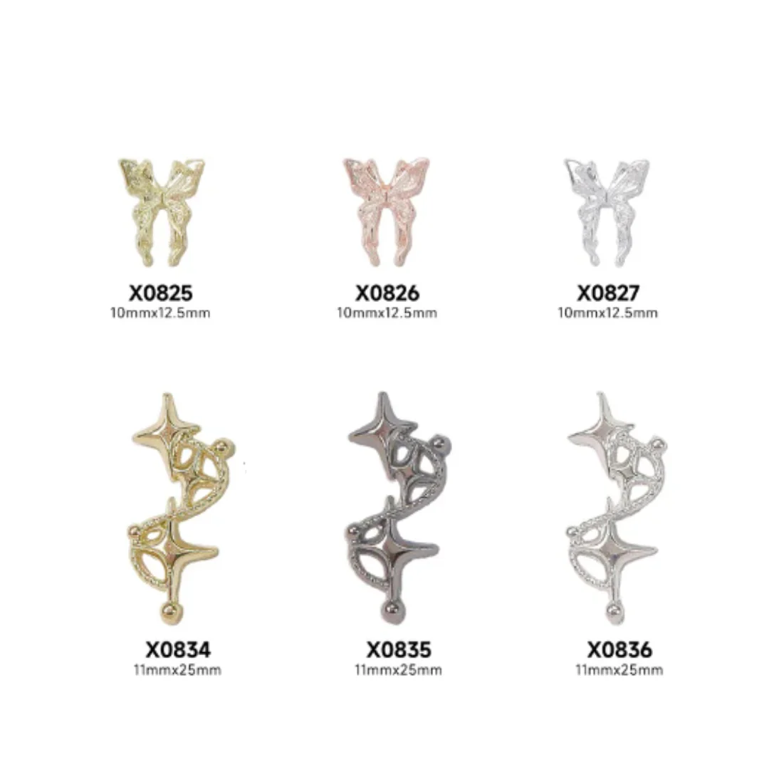 JNBS Nail Charm Alloy Star Awn 7359 (12pcs) - Image 4