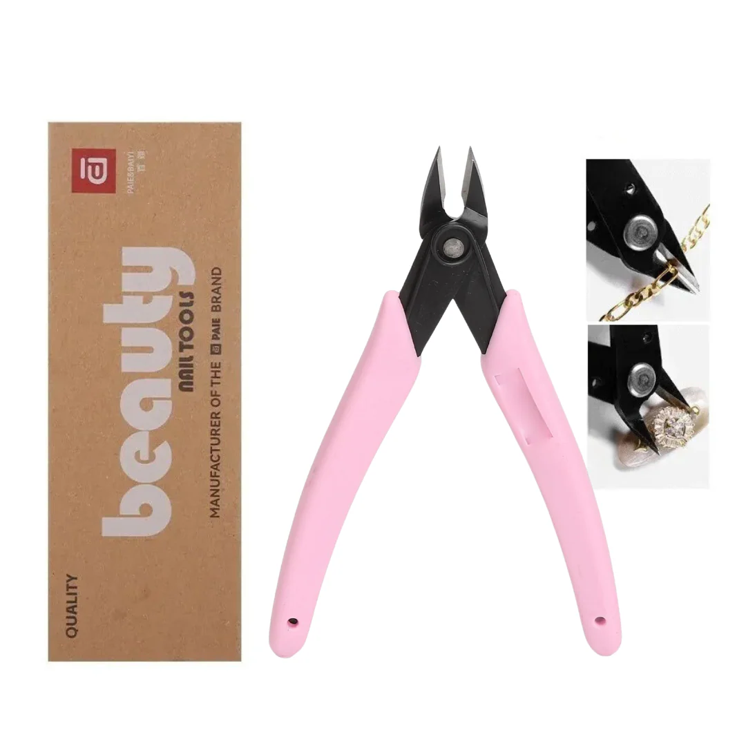 JNBS Nail Clipper Cuticle Nippers Stainless Steel Ergonomic Easy Grip - Image 2