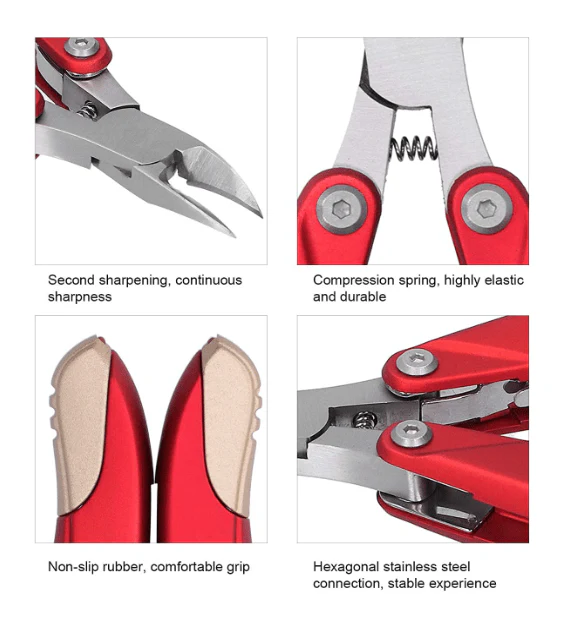 JNBS Nail Clipper Nipper Multifunctional Folding - Image 2