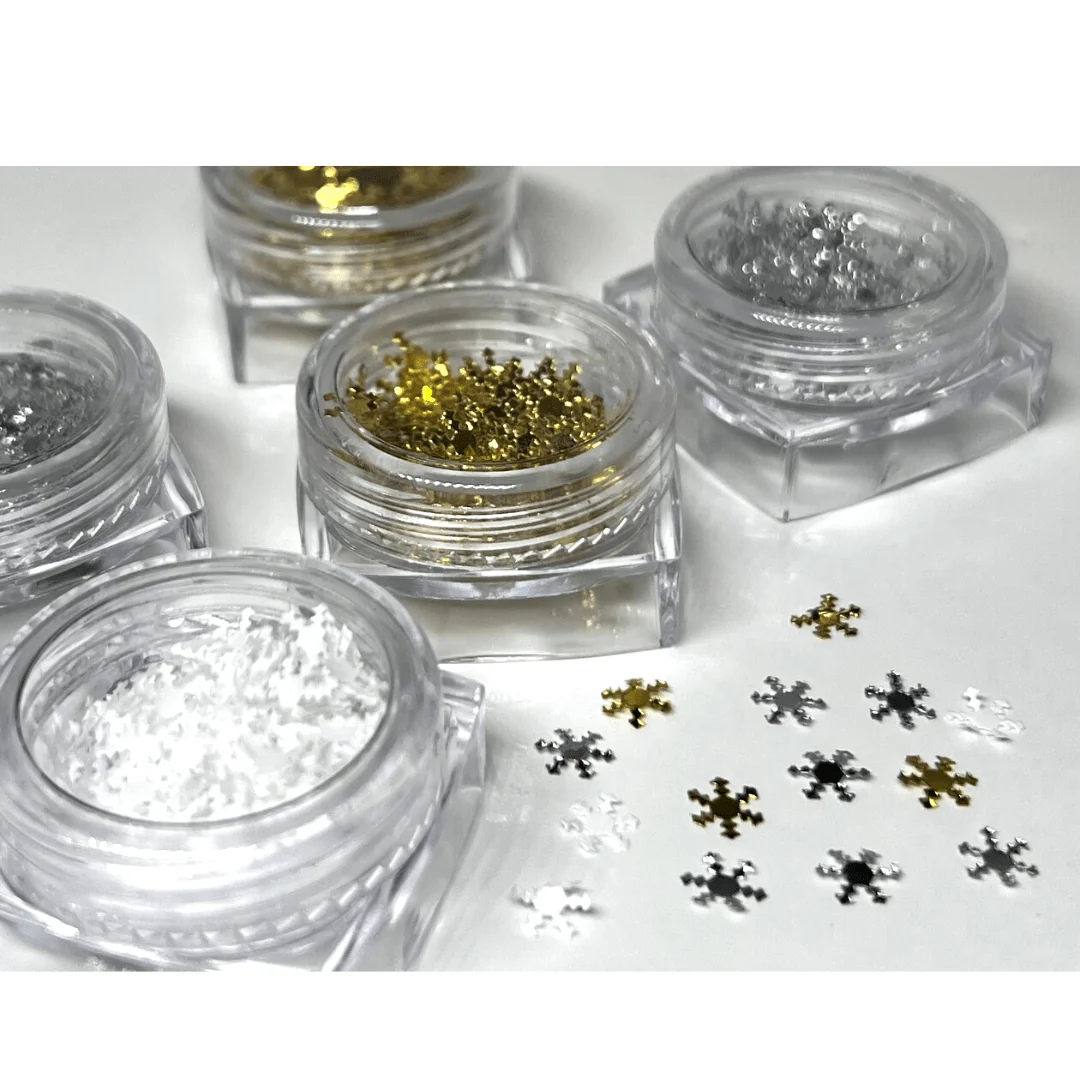 JNBS Nail Flakes Glitters Snowflakes - Image 2
