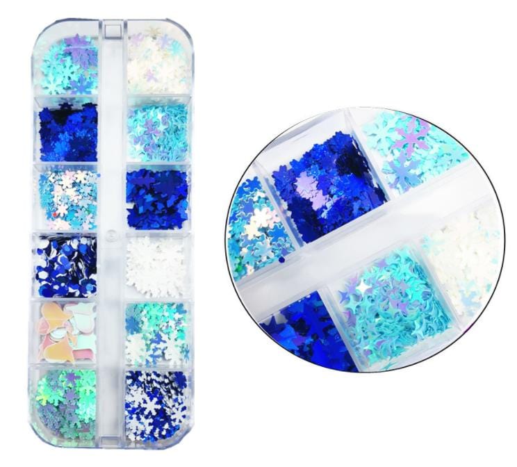 JNBS Nail Flakes Snowflakes - Image 4