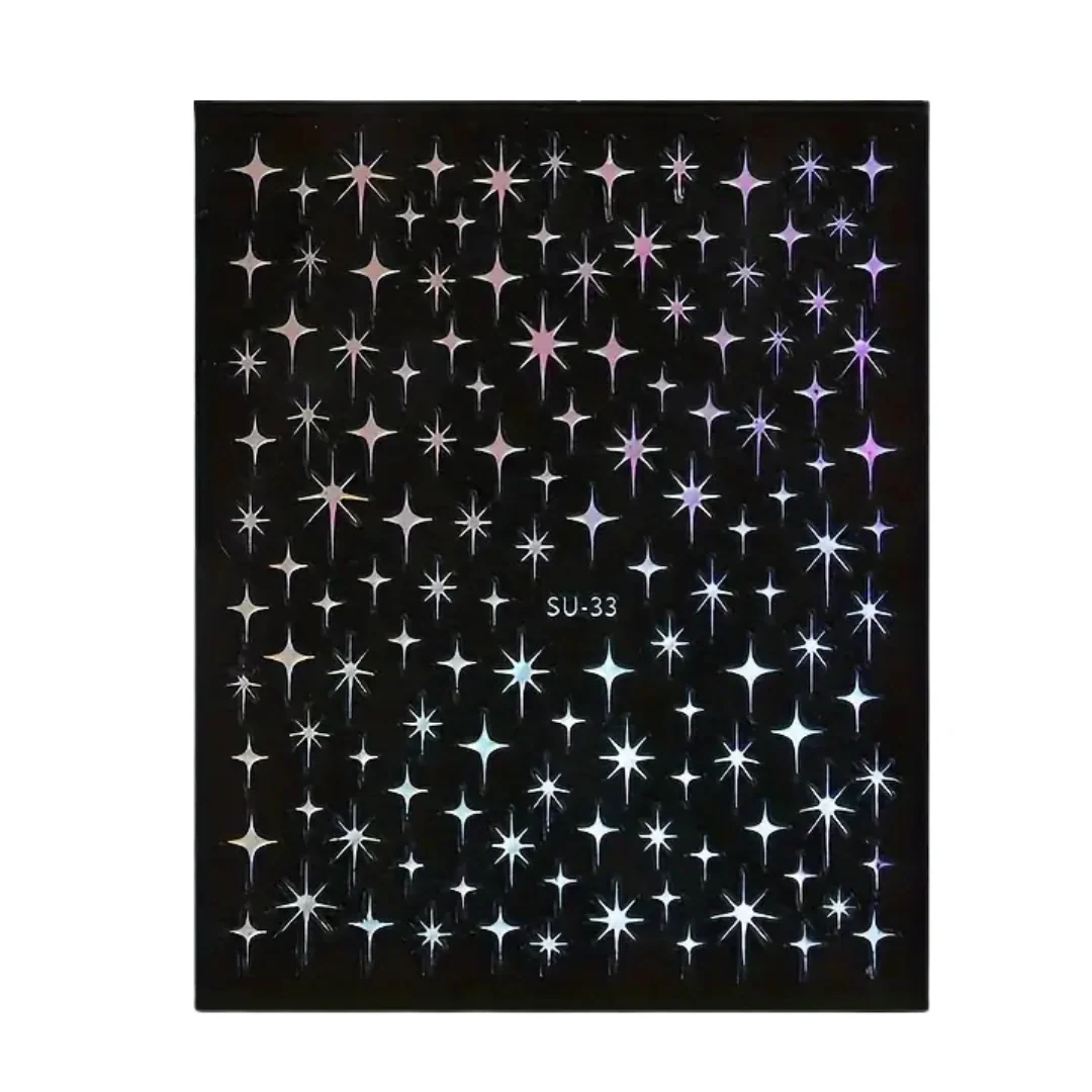 JNBS Nail Sticker Golden Starburst 7959 - Image 6