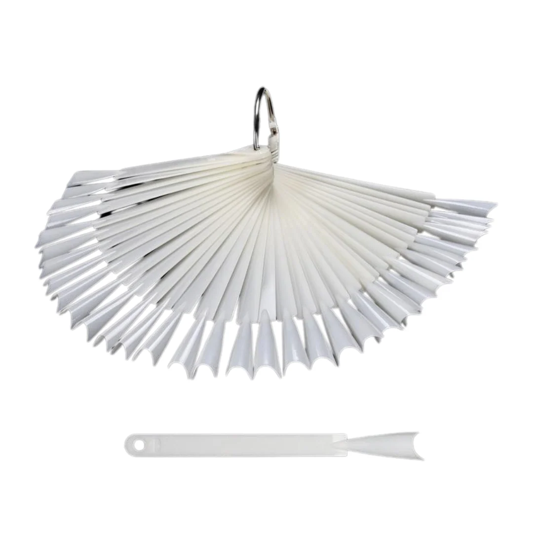 JNBS Nail Swatch Sample Display Fan-shaped Stiletto (50pcs/pack) - Image 2