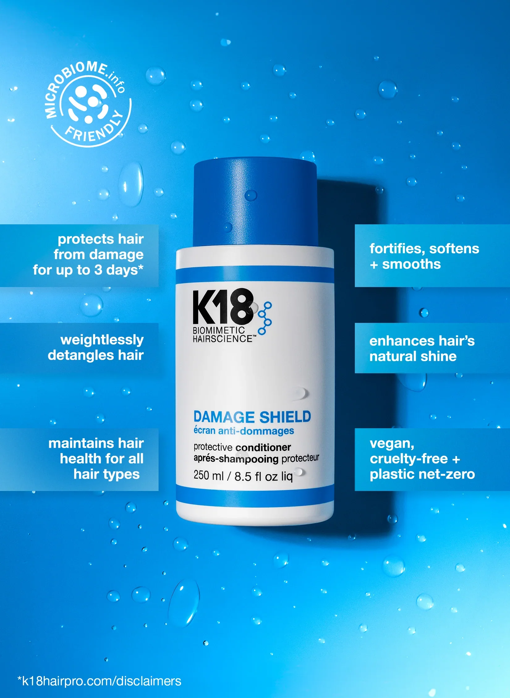 K18 Biomimetic Hairscience DAMAGE SHIELD Protective Conditioner 8.5 fl. oz. - Image 2