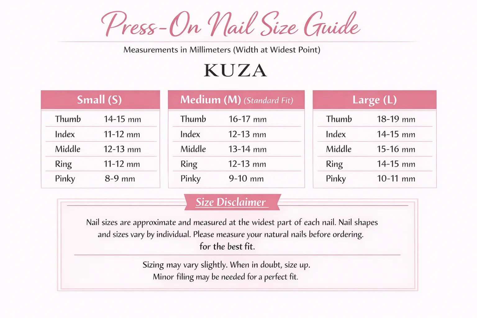 KUZA Press On Nails - Long Stitello Nails with Charms - 8894/8895 - Image 3