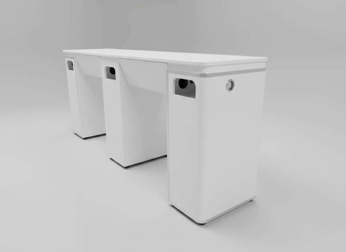 Manicure Nail Table Double TJ-24 - White (Please Call JNBS to Order)