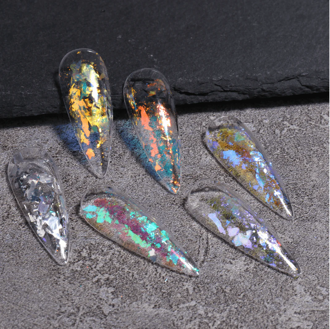 JNBS Nail Flakes Iridescent Aurora 3g T10 - Image 6
