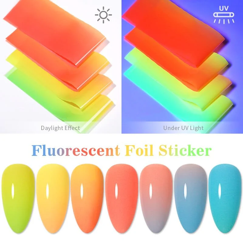 JNBS Nail Foil  Ombre Gradient Neon Glow In The Dark - Image 2