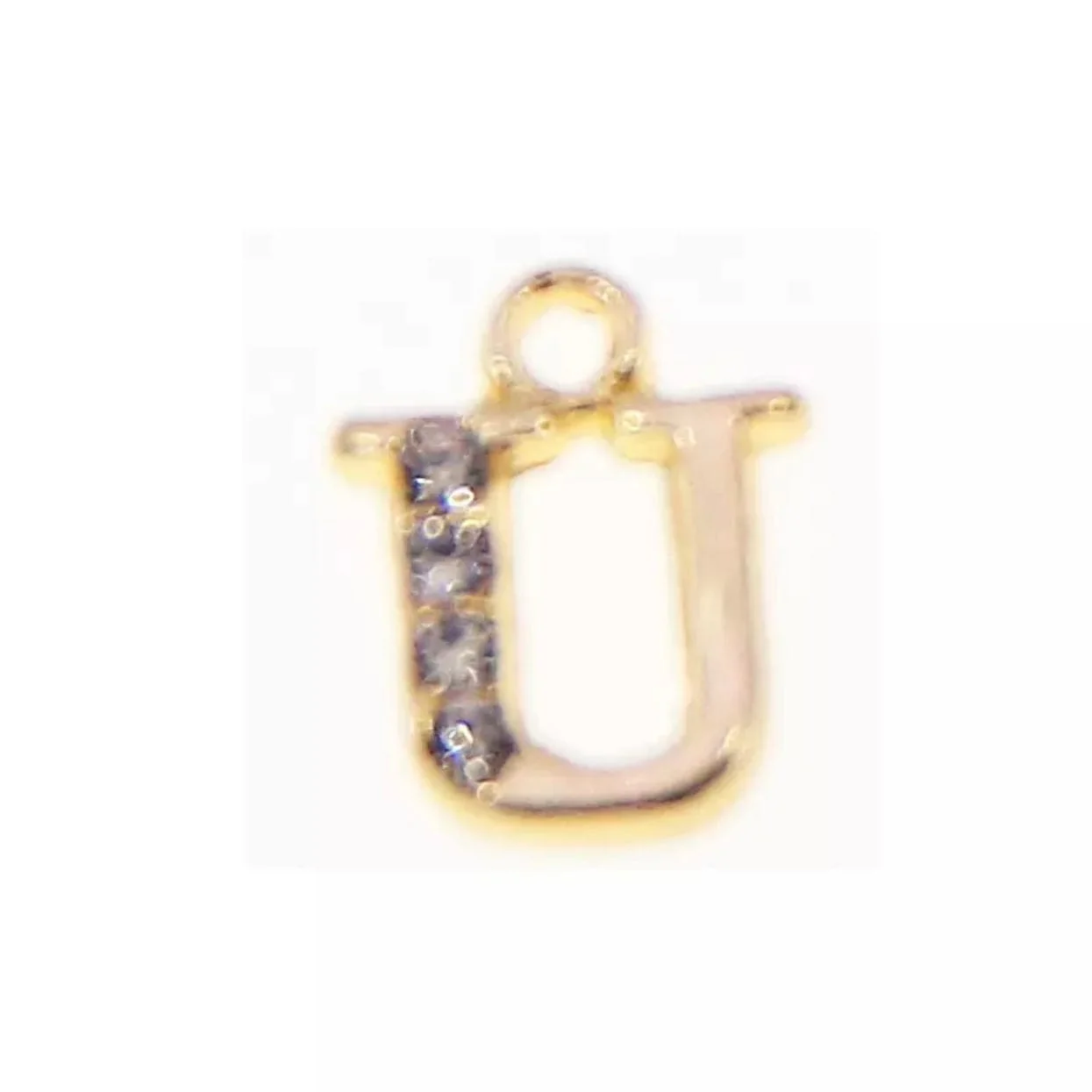 JNBS Nail Piercing Charm 08 Gold Alphabet/ Letter (2pcs) - Image 10