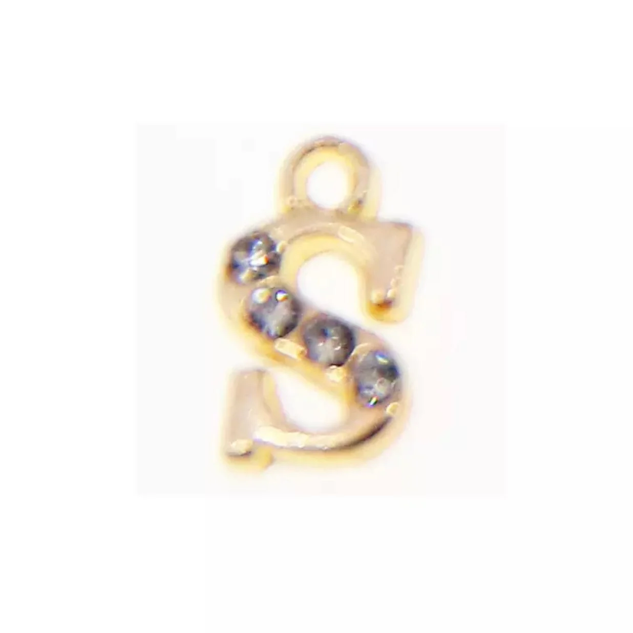 JNBS Nail Piercing Charm 08 Gold Alphabet/ Letter (2pcs) - Image 11