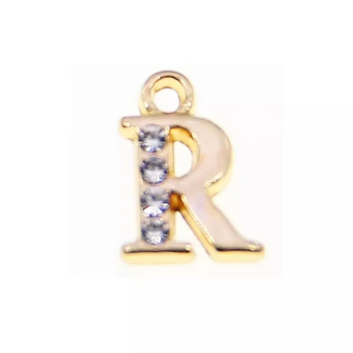 JNBS Nail Piercing Charm 08 Gold Alphabet/ Letter (2pcs) - Image 13