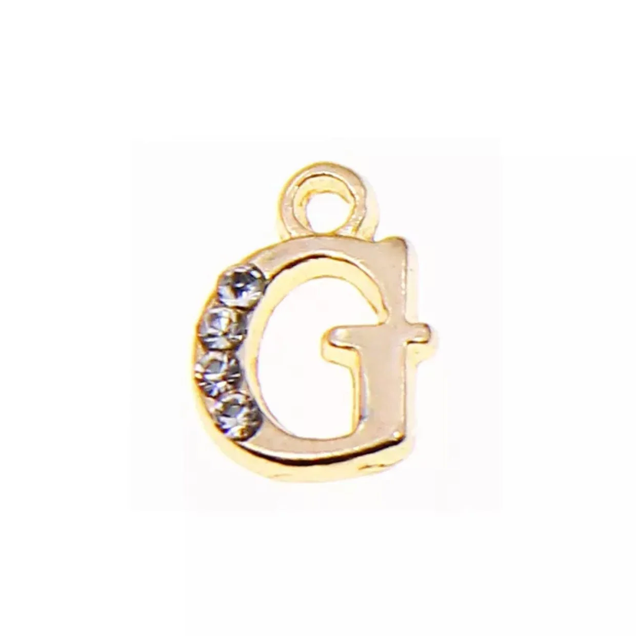 JNBS Nail Piercing Charm 08 Gold Alphabet/ Letter (2pcs) - Image 22