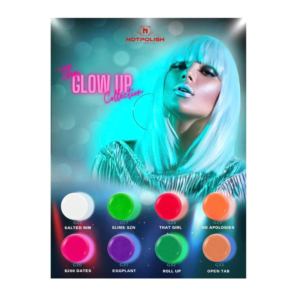 NOTPOLISH Powder Glow In The Dark Collection The Glow Up - Image 3