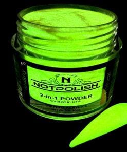 NOTPOLISH Powder Glow In The Dark Collection G06 Brilliant Ballers