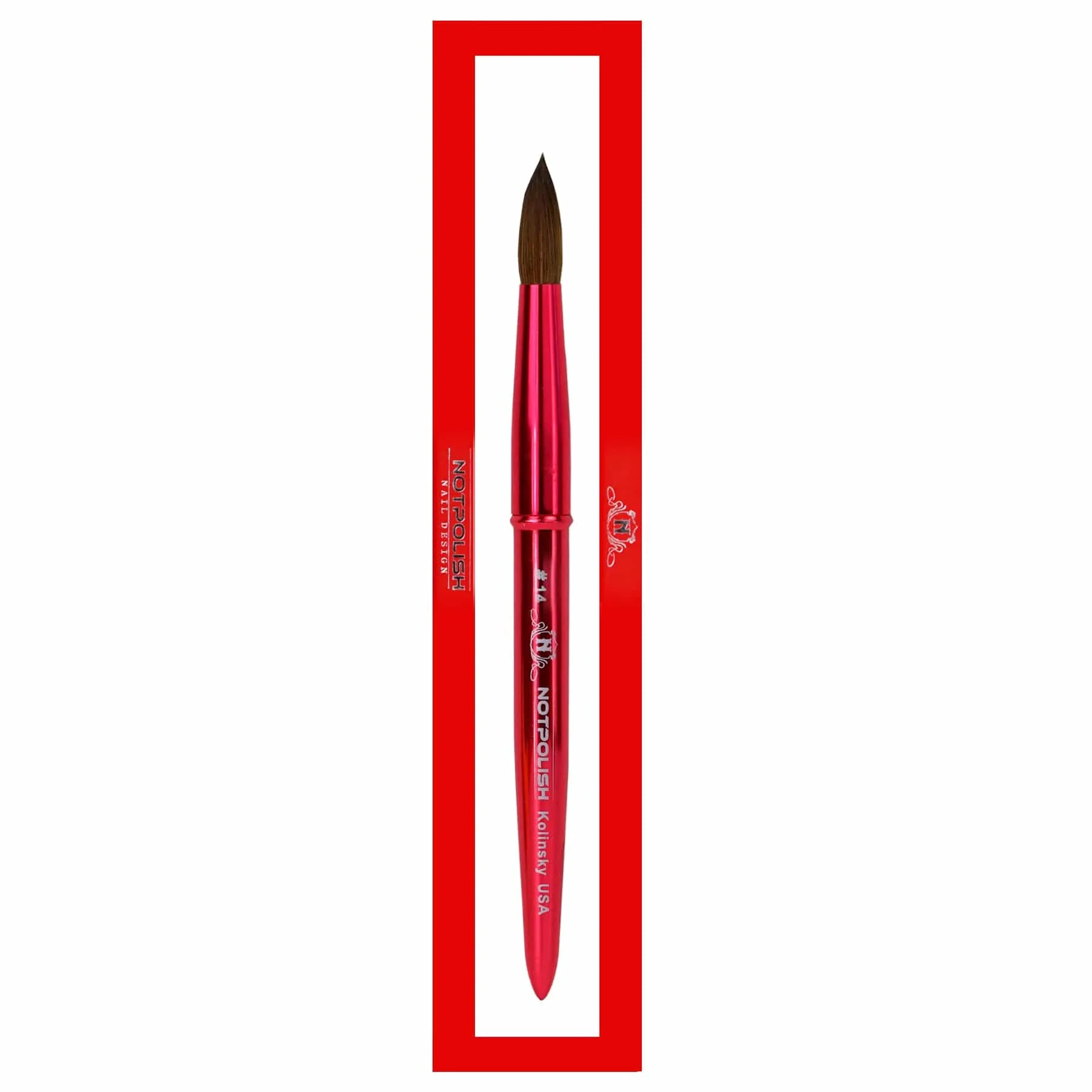 NOTPOLISH Kolinsky Brush Aluminum Handle - Image 2