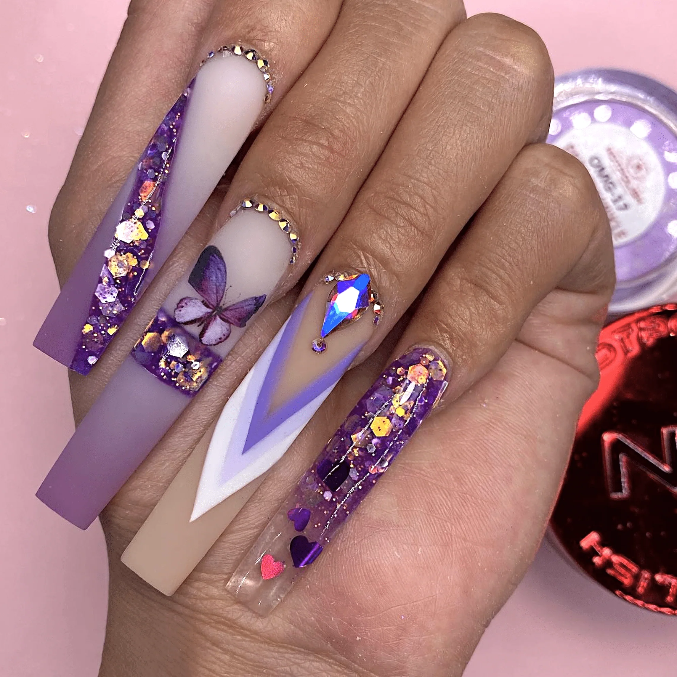 Notpolish Powder Oh My Glitter OMG 17 Peri Twinkle - Image 2