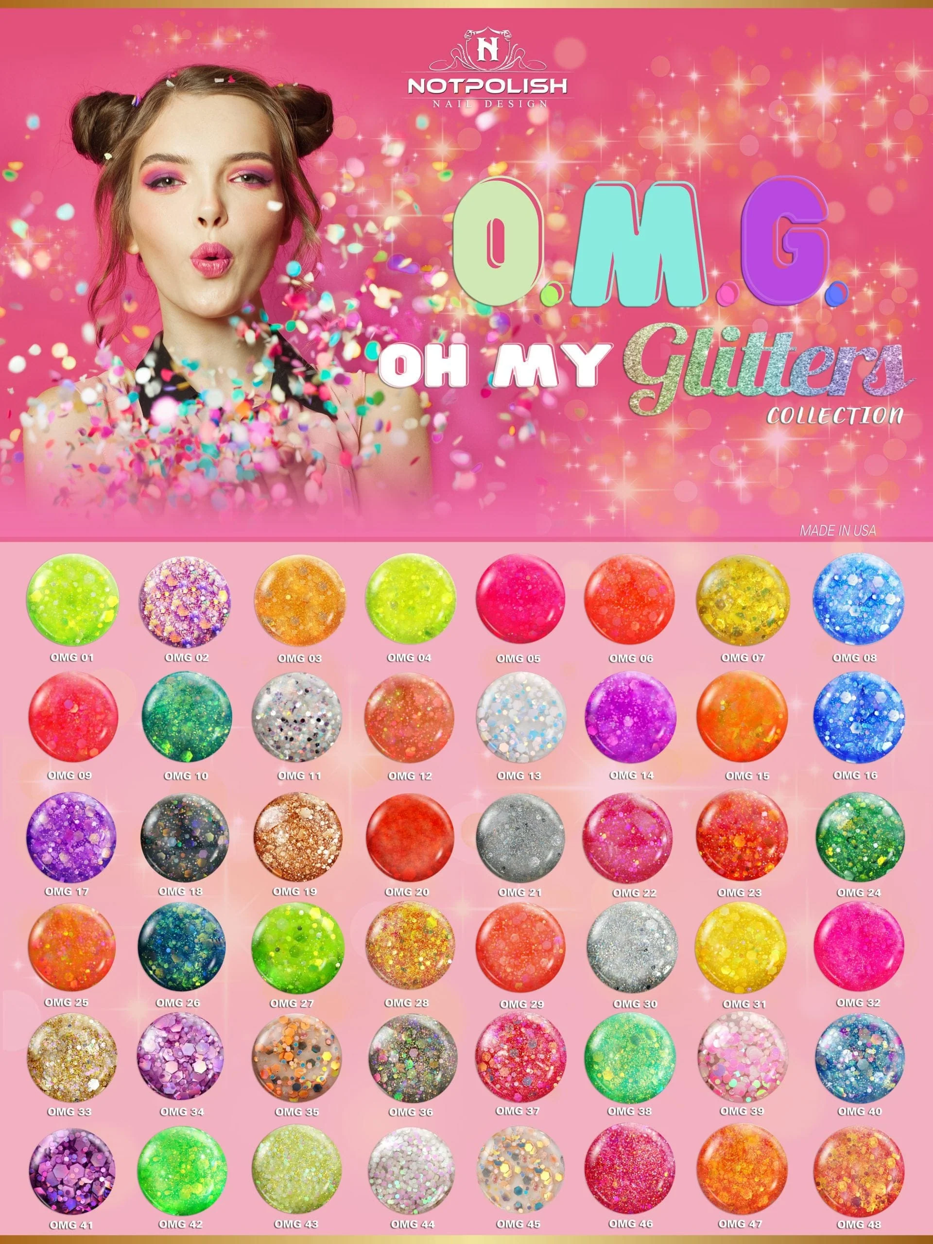 Notpolish Powder Oh My Glitter OMG 21 Fairytale - Image 3