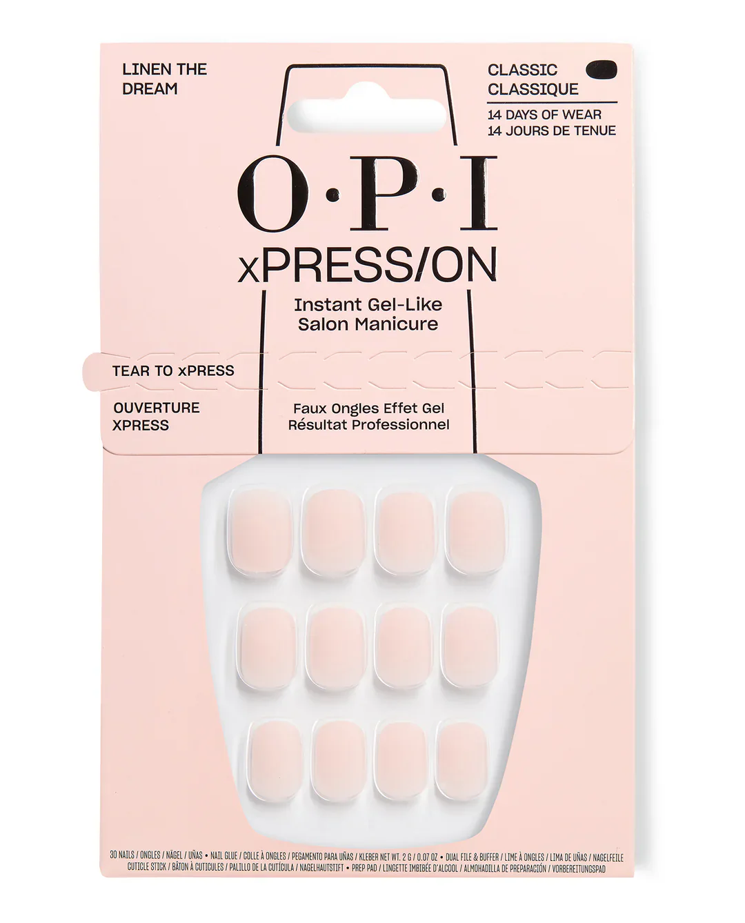 OPI xPRESS/ON Iconic Shades (Short) Linen the Dream AN068S - Image 3