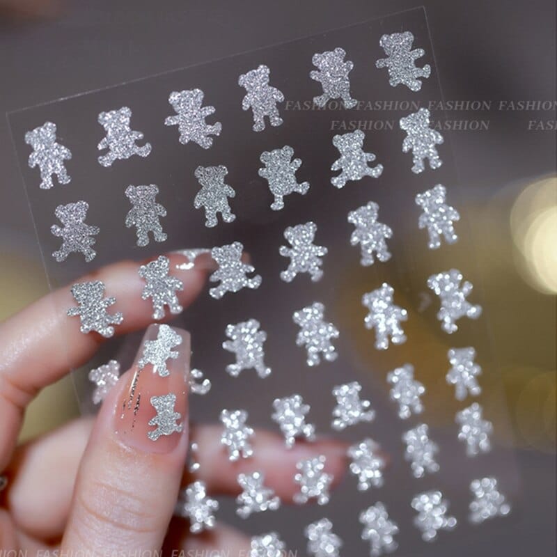 JNBS Nail Sticker Reflective Glitter - Image 5