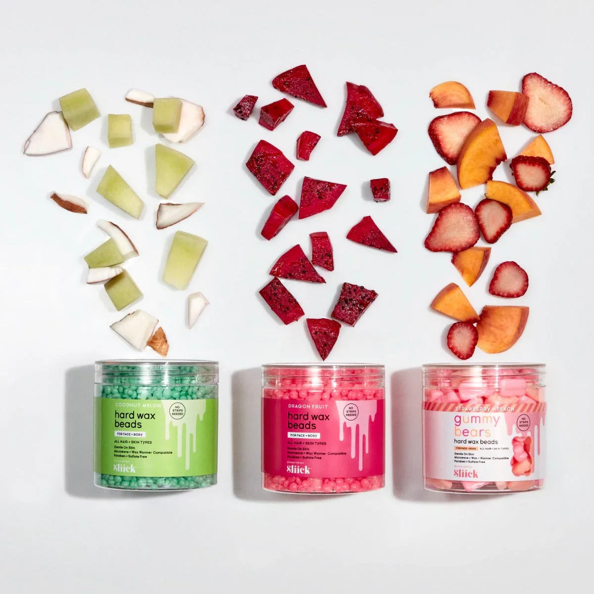 Sliick by Salon Perfect Premium Hard Wax Beads Coconut Melon (8 oz) - Image 3
