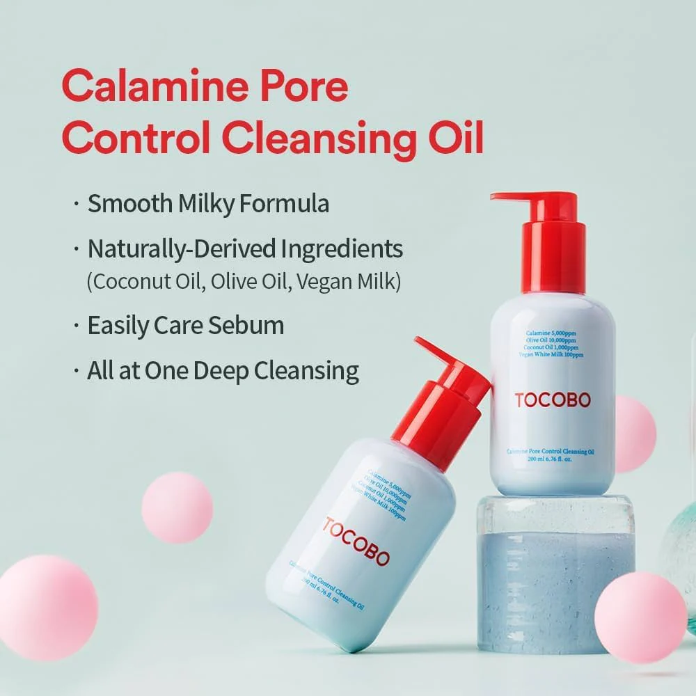 TOCOBO Calamine Pore Control Cleansing Oil 200mL - Image 4